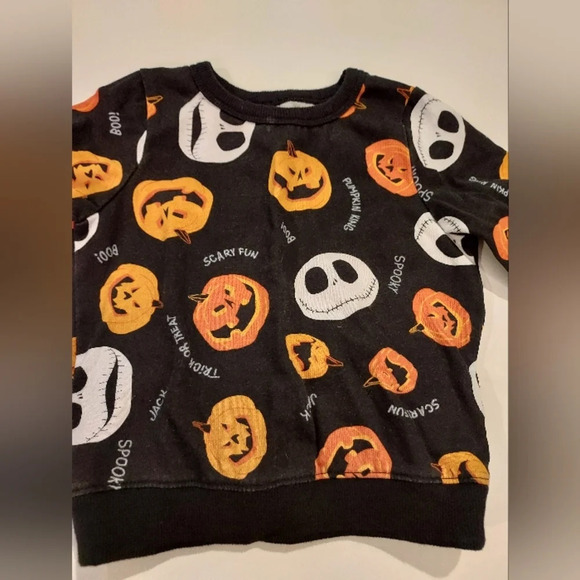 Disney The Nightmare Before Christmas Halloween Fleece Top and Bottom Set 2T - Picture 2 of 9